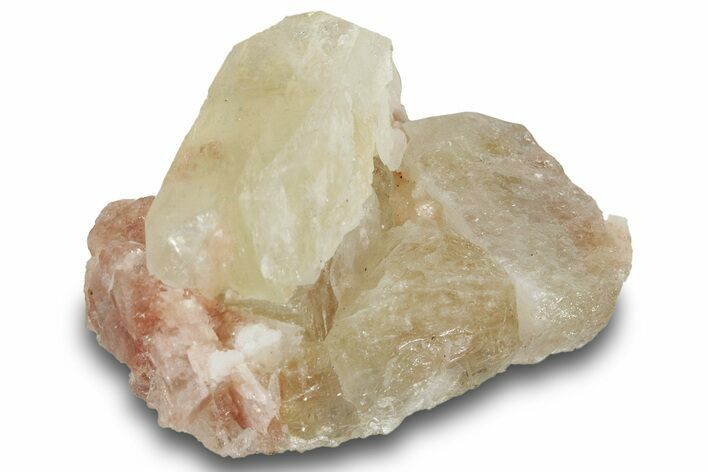 Yellow Apophyllite With Phantoms - India #253450